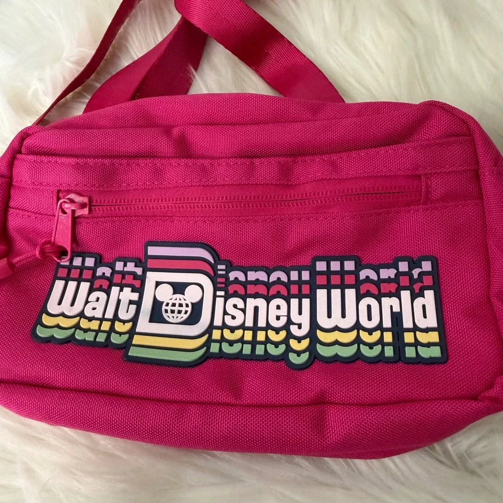 NWT - Disneyworld - Ear Holder Fanny Waist Pack Hot Pink - Picture 2 of 7